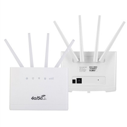 Antennalar va Sim karta uyasi bilan CPE WIFI router